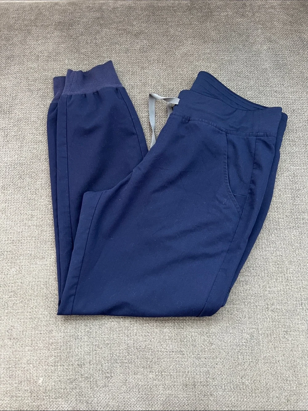 Figs Men's Navy Jogger Pants with Contrast Drawstring